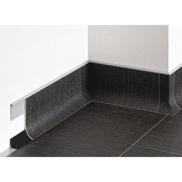 PROVISTON Flexibel PVC-sockel 25 x 25 x 25000 mm svart 125 meter | 5 stycken