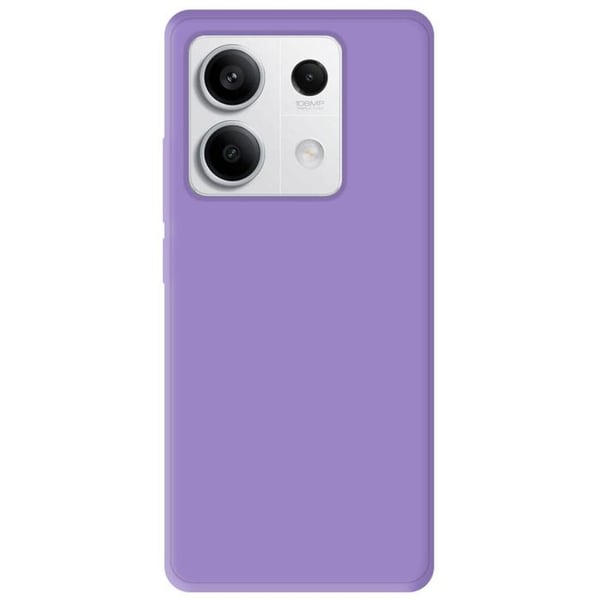Vanligt matt lila silikonfodral kompatibelt med Xiaomi Redmi Note 13 5G