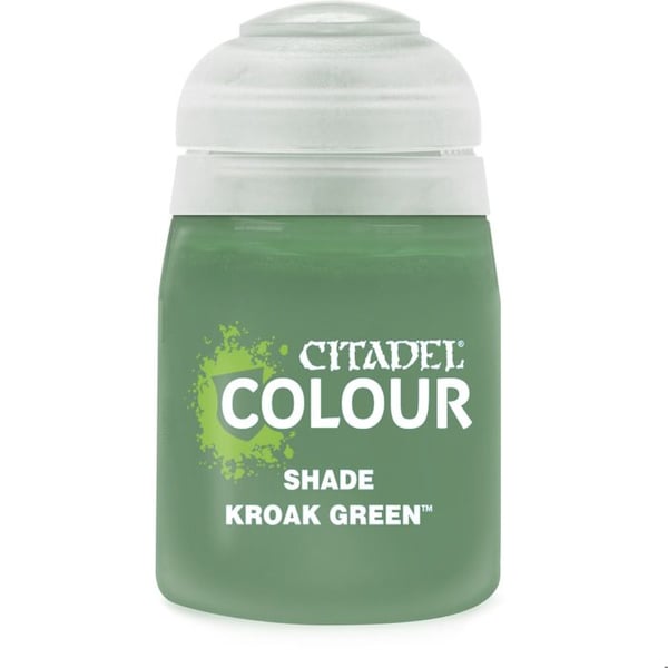 Målarfärg - GAMES WORKSHOP - Citadel-Shade Kroak - Grön färg - Matt finish - 18 ml