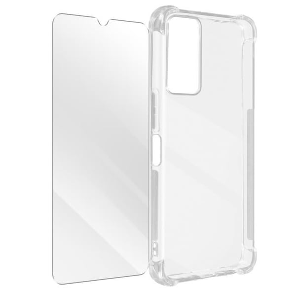 AVIZAR halvstyvt fodral för TCL 40R 5G, 40 XE och 40 NxtPaper 5G med klart 9H härdat glas AVIZAR halvstyvt fodral för TCL 40R 5G, 40 XE och 40 NxtPaper 5G med klart 9H härdat glas
