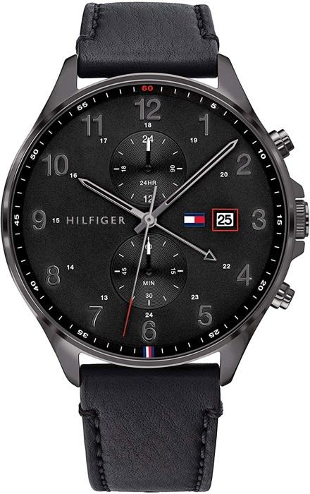 Klocka - Tommy Hilfiger - 1791711 - Svart läder - Kvarts - 5 ATM vattentäthet