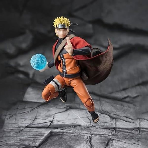 Figurine - TAMASHII NATIONS - Naruto Uzumaki Sage Mode - 14,5 cm - 5 par hand - 4 ansiktsuttryck