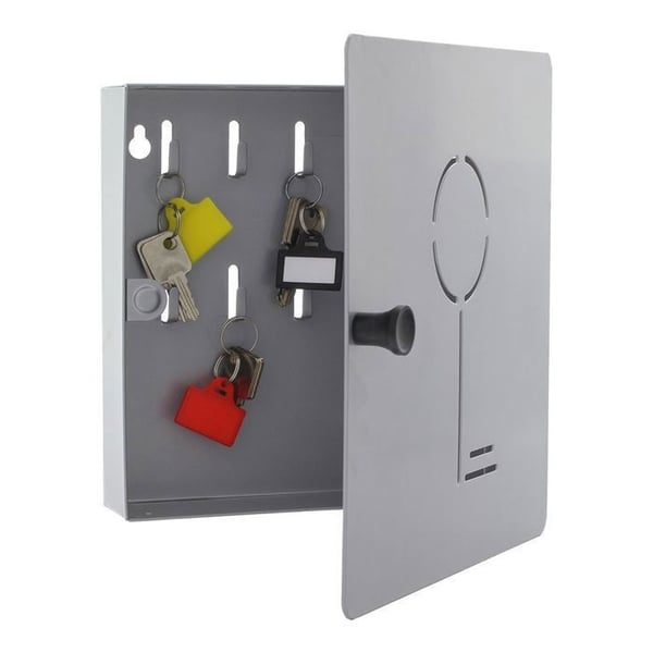 Nøgleboks - ROTTNER SECURITY - Key Collect 10 - 10 kroge - Magnetlås - Grå