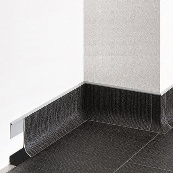 PROVISTON Flexibel PVC-sockel 25 x 25 x 25000 mm svart 125 meter | 5 stycken