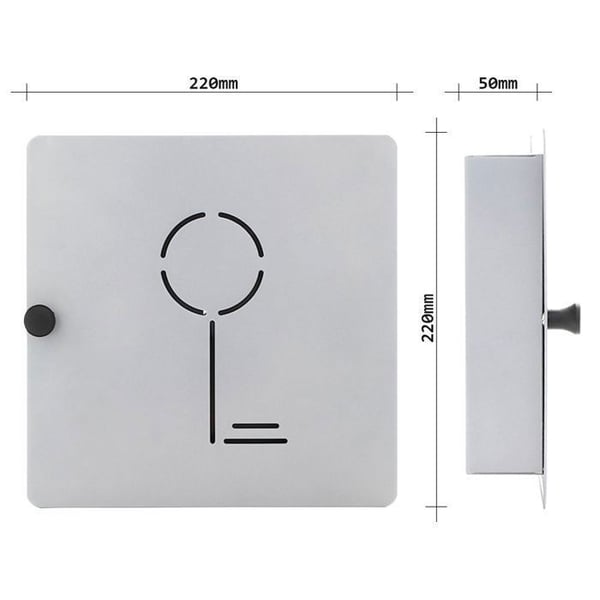 Nøgleboks - ROTTNER SECURITY - Key Collect 10 - 10 kroge - Magnetlås - Grå