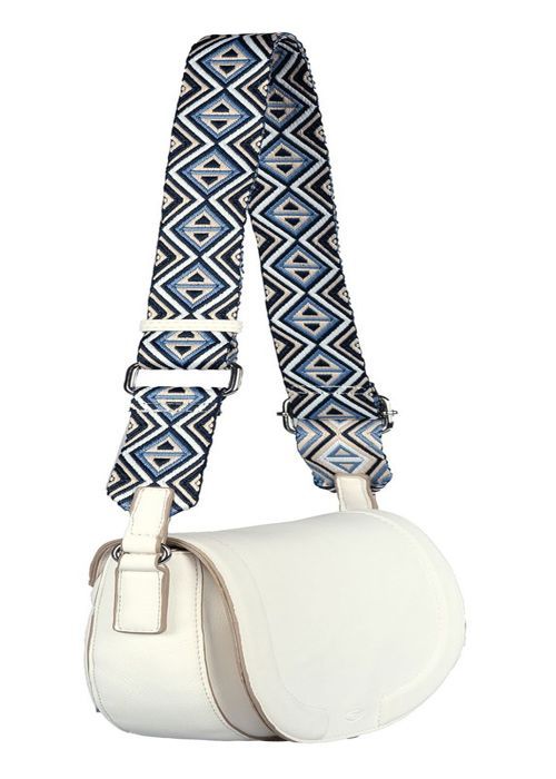 Axelväska - TOM TAILOR - Nani Saddle Bag - Vit - 100% polyuretan - 22x16x6 cm