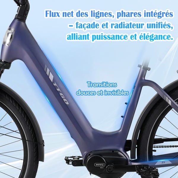 TTGO Z5 Elcykel för Vuxna Motor 250W Däck CST 27.5*2.4, Batteri 36V 18Ah Elcykel