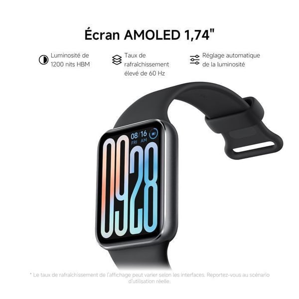 Smartklocka - XIAOMI - Smart Band 9 Pro - AMOLED-skärm 1,74'' - Motstånd 5 ATM - Batteri 350 mAh