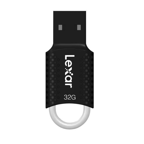 Lexar - Lexar V40 32GB 2.0 USB nøgle - Nøglering holder - Ultra let - Sort