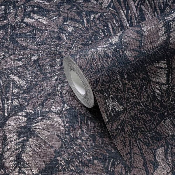 A.S. Creation Smart Surfaces 395605 Non-vävt tapet med blommönster 0.53 x 10.05 m brun