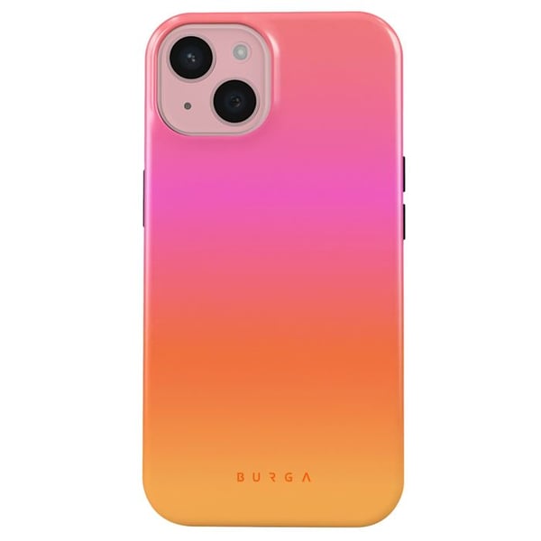 MagSafe-skal för iPhone 15 Elegant Mönster Sunset Club Burga Flerfärgad