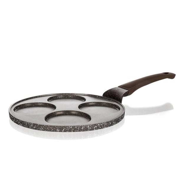 Stekpanna för crêpes - BANKETT - Mörkbrun - 26 cm - Non-stick - Ergonomisk