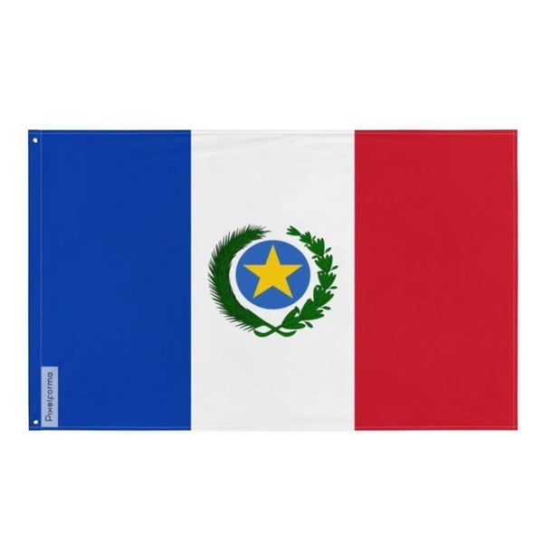 Paraguays flagga 1813 till 1840 – 90 x 150 cm – Polyester – Metallöglor – Vattentålig