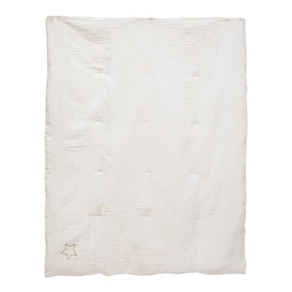 Edredon "Lili" i 100x140cm vit bomullsgaze - Atmosphera Inredningsdesigner