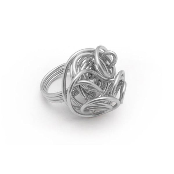 Graine Créative - Aluminiumtråd Ø 1 mm 5 meter Silverfärgad