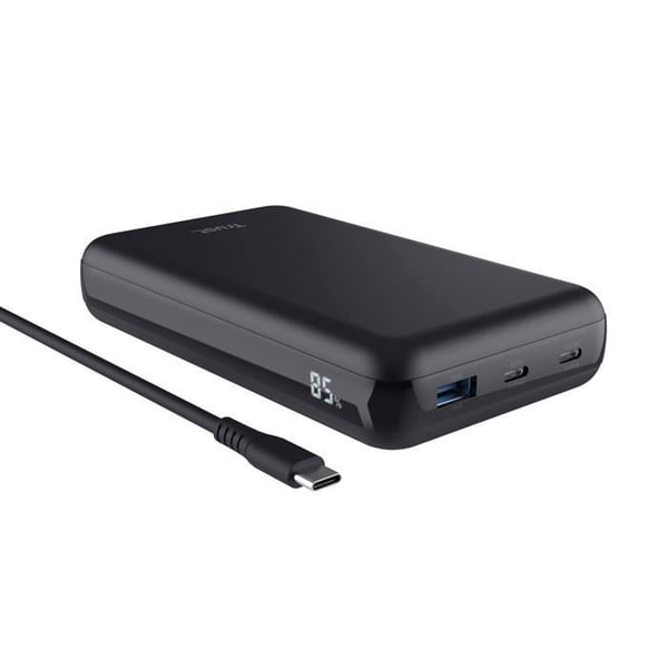 Extern laptopbatteri – TRUST – Laro – 100W USB-C – 20000 mAh – Powerbank för laptop och smartphone
