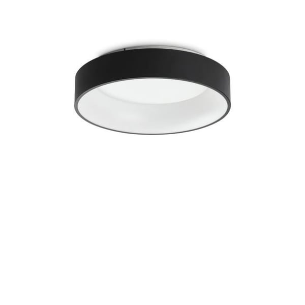 LED-plafondlampa - IDEAL - ZIGGY - Rund 45 cm - Svart - 3000K - Ej dimbar