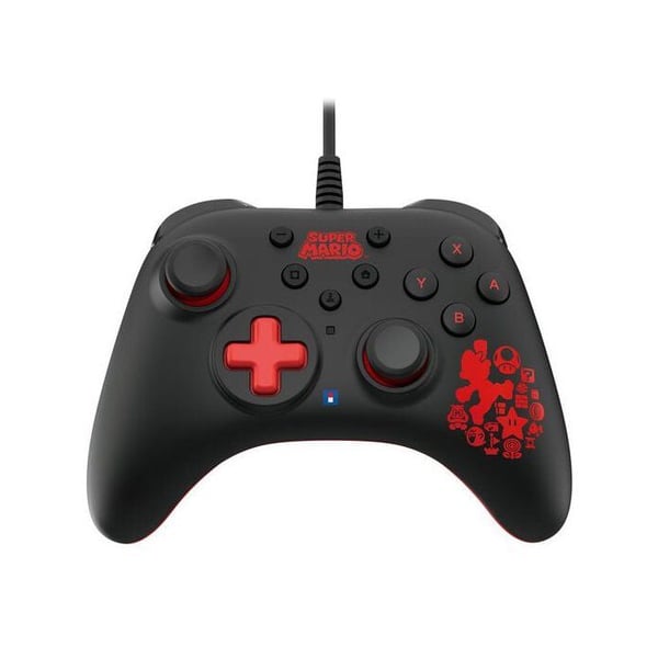 Manette trådad - Nintendo Switch och Switch OLED - HORIPAD Turbo - Super Mario - Svart