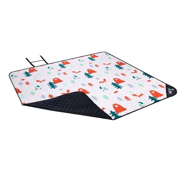 Vandtæt picnic tæppe - NILS - 195x200 cm - Vandtæt - Polyester og Oxford - Termisk isolering