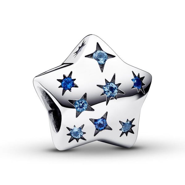 Pendentiv För Kvinna - 792974C01 - Fint Silver 925/1000 - Kristall - Stjärnor och zodiaken - Grå