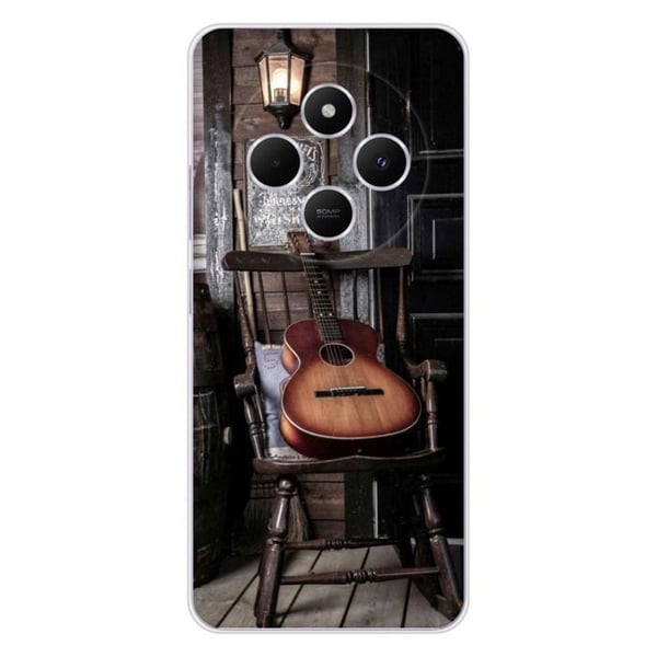 Siliconefodral med tryck kompatibel med Xiaomi Redmi 14C 4G Gitarr