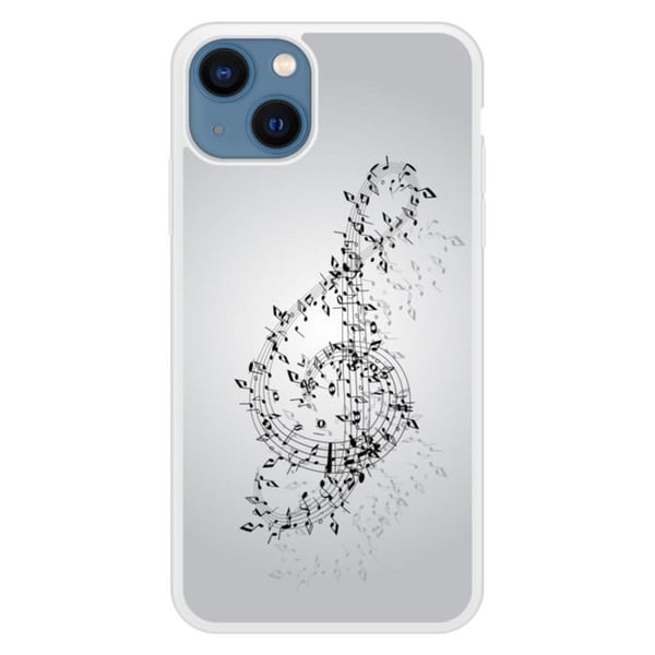 Tryckavlastande silikonfodral kompatibelt med Apple iPhone 13 Valse des notes
