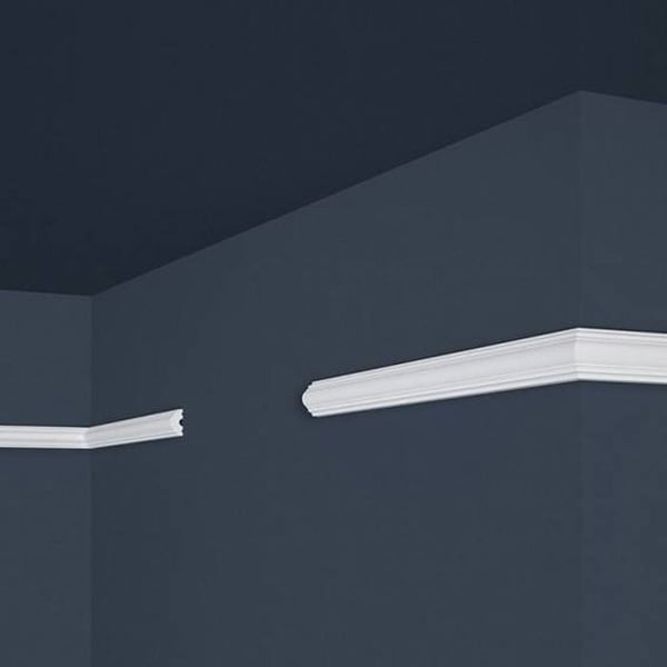 PROVISTON Cimaise Polystyrén 11 x 22 x 2000 mm Vit 2 m