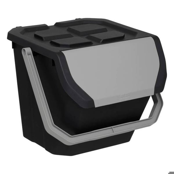 Sopsorteringskärl 24L i svart plast - 5 five simply smart