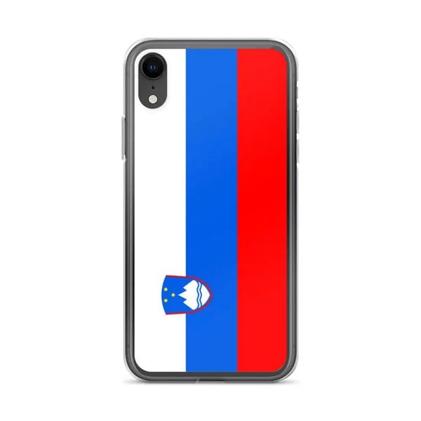 Telefonskal – Sloveniens flagga – Kompatibel med iPhone XR – Mjukt fodral – Slitstark och stötsäker - Silikon - Pixelforma