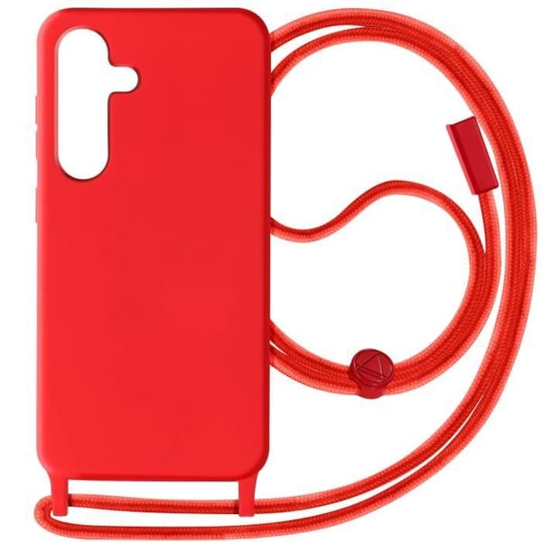Fodral till Samsung Galaxy S24 Plus - AVIZAR - Corda - Röd - Flätad nylonrem