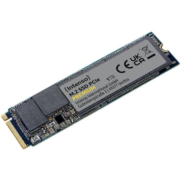 INTENSO - Premium - Intern SSD - 1 To - NVMe M.2 PCIe Gen 3x4 - Läshastighet upp till 2 100 Mo/s