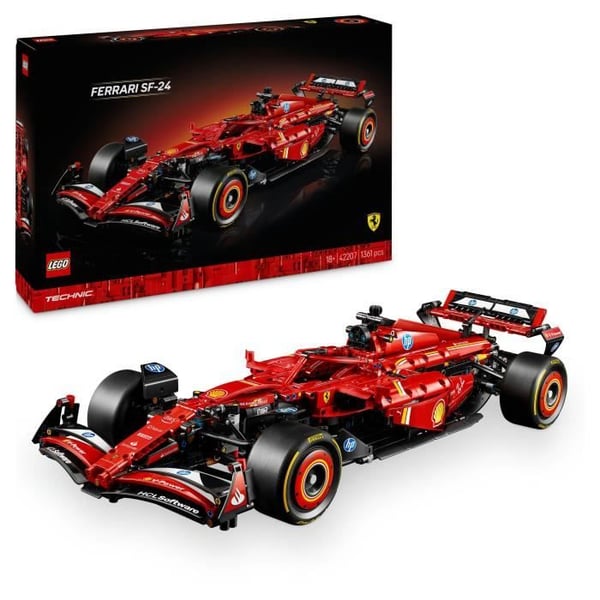 LEGO Technic 42207 F1 Ferrari SF-24 - Samlarbil med V6-motor för vuxna