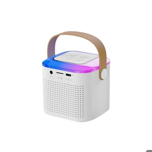 Bluetooth 5.3 Mini Karaoke Högtalare Modell Taylor Vit