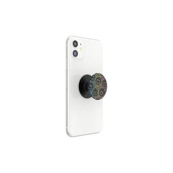 Pop Grip för Smartphones - POPSOCKETS - Standard - Svart - Designa Känn Basen - Ultralätt utdragbar