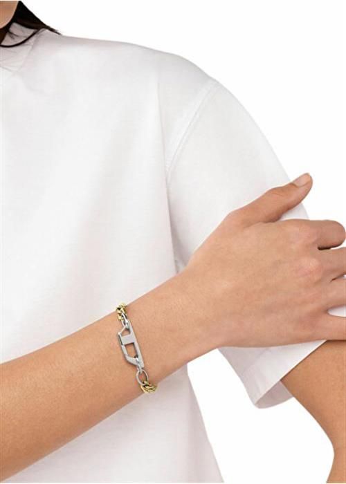 Elegant guldpläterat armband för män DX1437931