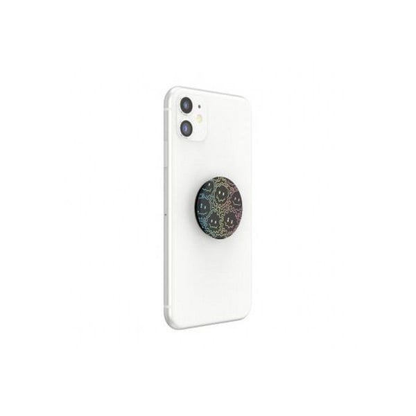 Pop Grip för Smartphones - POPSOCKETS - Standard - Svart - Designa Känn Basen - Ultralätt utdragbar