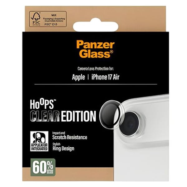 Objektbeskyttelse - PANZER GLASS - Hoops - Stødabsorberende - Gennemsigtig - iPhone 17 Air