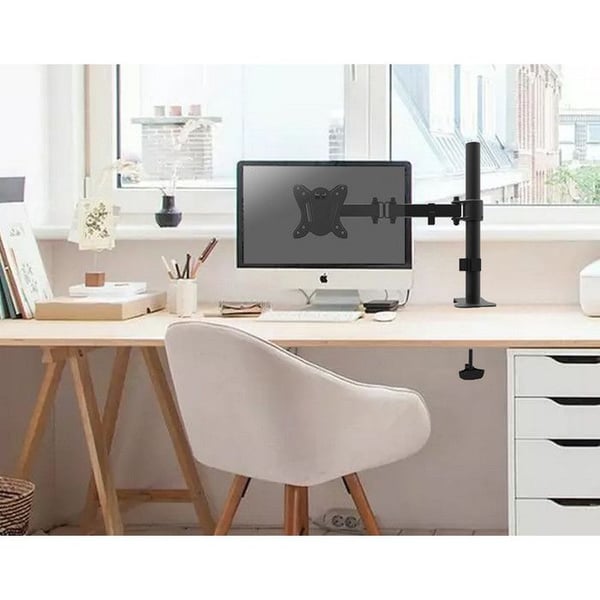 Stöd för platt skärm - EQUIP - 650151 - Svart - Kompatibel upp till 68,6 cm (27'') - Skrivbord