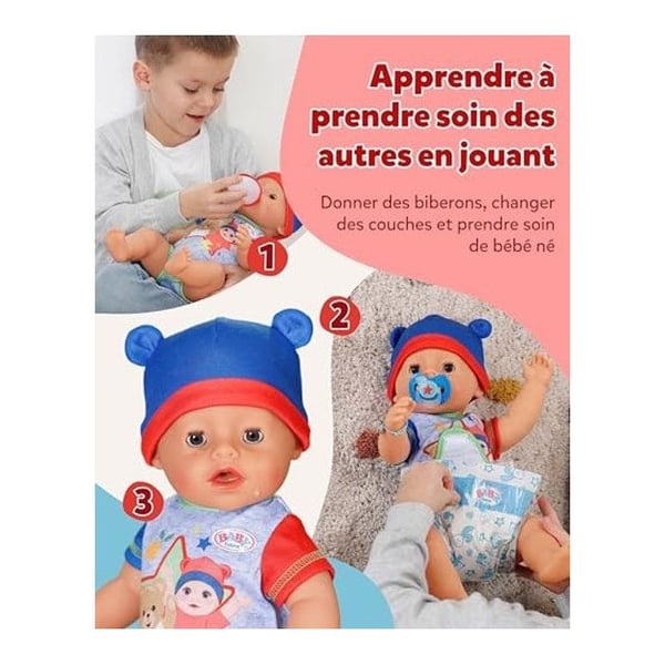 Docka - BABY BORN - Jonas - 10 Funktioner - 43 cm - Utan Batterier
