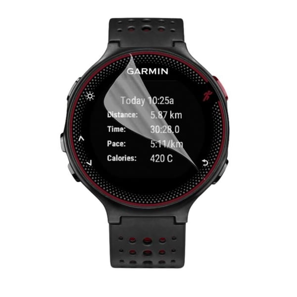 Skydd för skärm till Garmin Forerunner 235 [Pack 6] Ultra tunn skyddsfolie av plast Phonillico