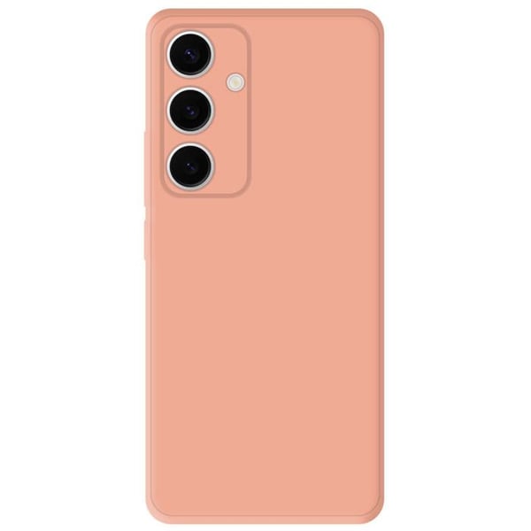 Enfärgad silikonfodral Matt Rosa kompatibel med Samsung Galaxy S24 FE