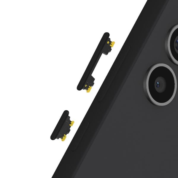 Ersättningsknappar för Power + Volym för Galaxy A54 5G / A34 5G Svart