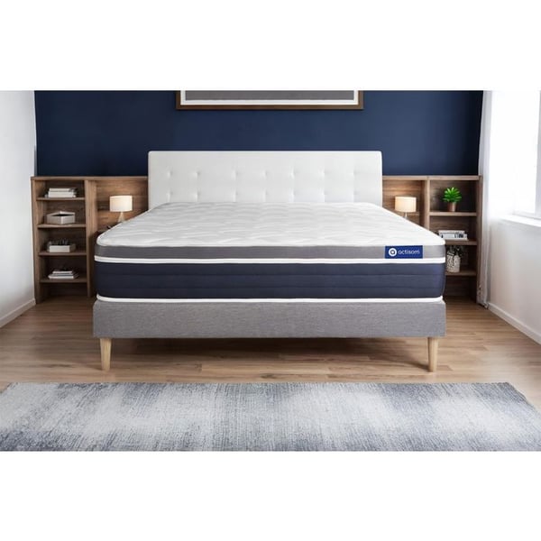Sängset Madrass Sängbotten 140x190 cm - Grå Sängbotten (i kit) - Actimemo Komfort