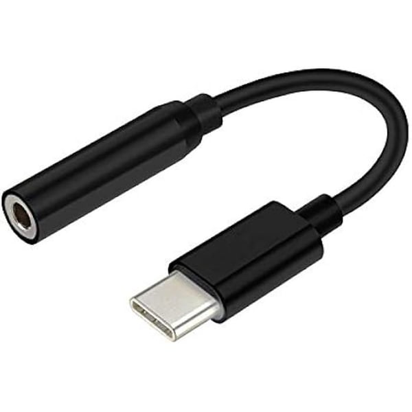 AISENS Adapter USB Tipo-c till Audio a109-0348 - kontakter USB Tipo-c Macho/Jack 3.5 hembra - Negro - 15cm