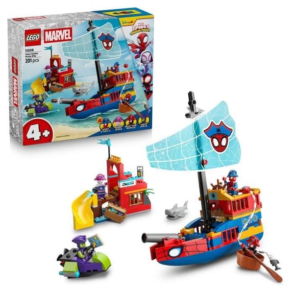LEGO Marvel 11208 Spidey og hans Fantastiske Venner Spidey Teamets Pirat Skib