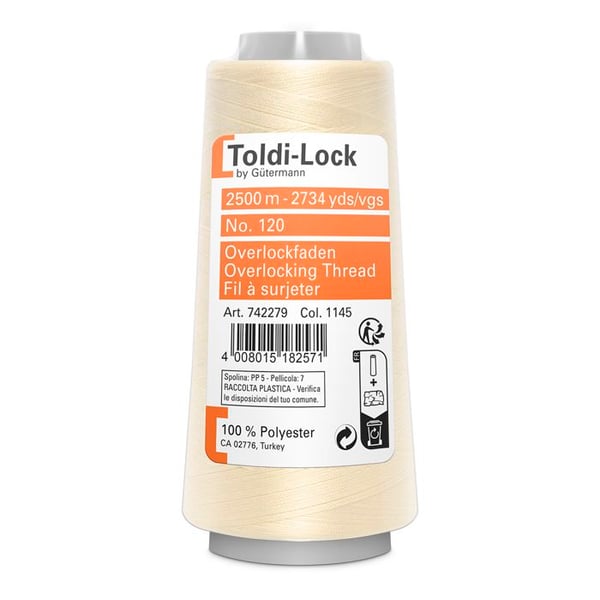 Fil Surjet spécial Overlock 2500m 100% polyester - Att 41 - 1145 - ecru