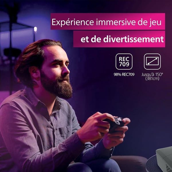 Projektor - PHILIPS - GAMEPIX 800 - Full HD 1080p - 500 lumen ANSI - 120 Hz