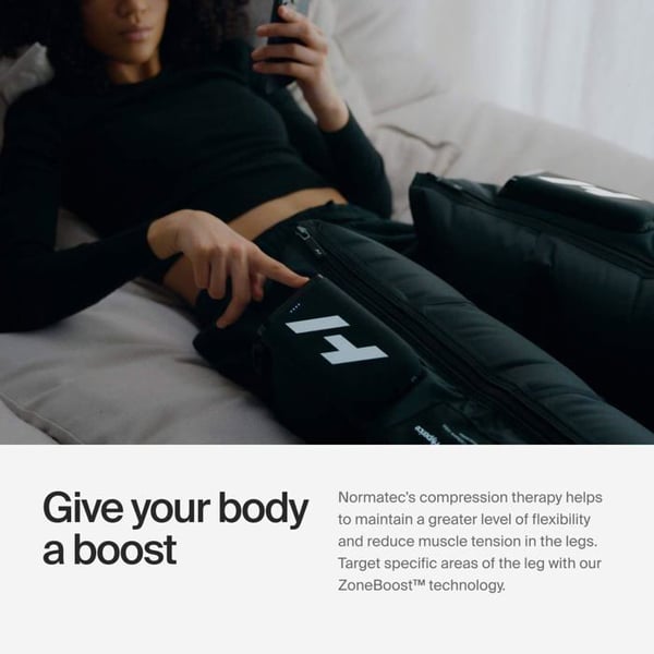 Genopretningssystem - HYPERICE - Normatec Premier - Dynamisk kompressionsmassage - 7 niveauer - 4 timers batterilevetid