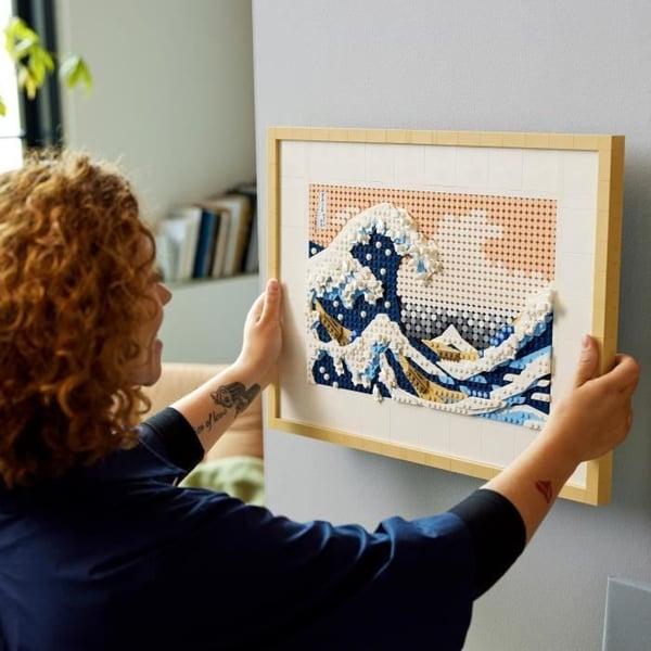 LEGO® ART 31208 Hokusai – Den stora vågen, japansk väggdekoration, kreativ fritid, vuxna