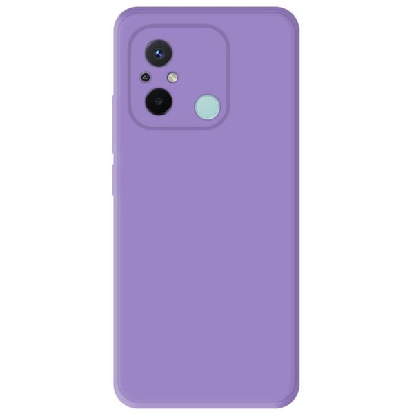 Vanligt matt lila silikonfodral kompatibelt Xiaomi Redmi 12C Redmi 11A